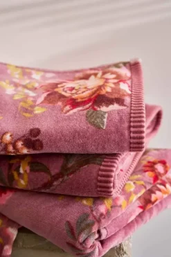 Badhanddoek Secret Garden Mauve 55X100Cm<Pip Studio Outlet