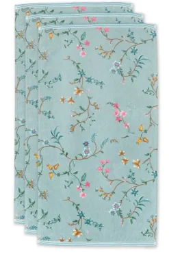 Badhanddoek Set/3 Les Fleurs 55X100 Cm<Pip Studio Clearance