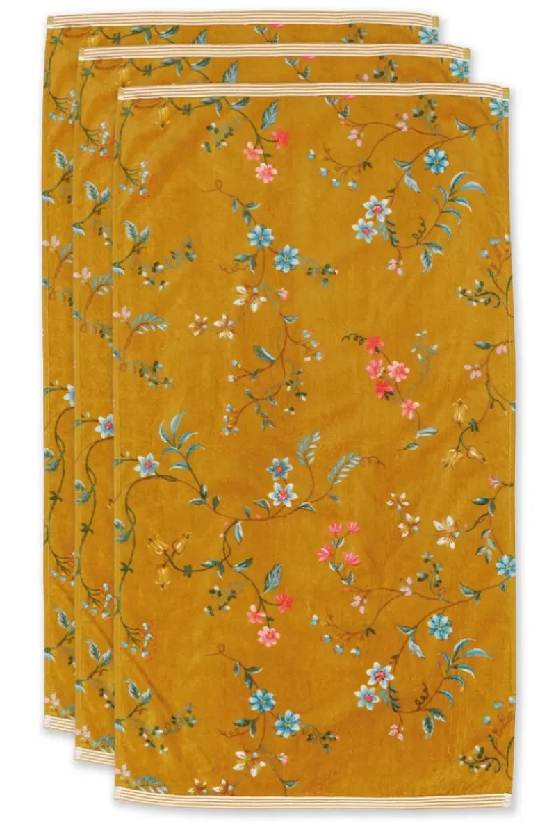 Badhanddoek Set/3 Les Fleurs 55X100 Cm<Pip Studio Best