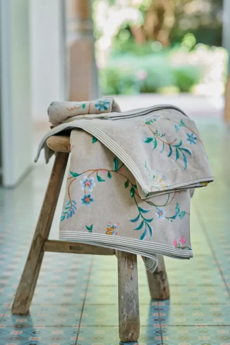 Badhanddoek Set/3 Les Fleurs 55X100 Cm<Pip Studio Sale