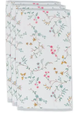 Badhanddoek Set/3 Les Fleurs 55X100 Cm<Pip Studio Clearance