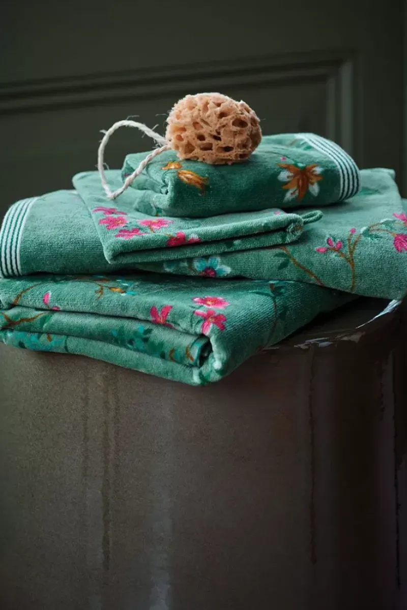 Badhanddoek Set/3 Les Fleurs 55X100 Cm<Pip Studio Sale