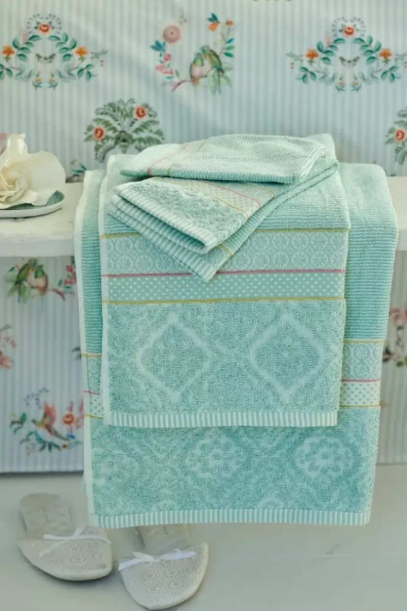 Badhanddoek Set/3 Soft Zellige Blue 55X100 Cm<Pip Studio Online