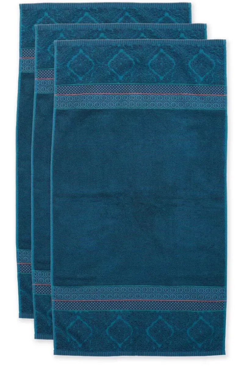 Badhanddoek Set/3 Soft Zellige Donker 55X100 Cm<Pip Studio Discount