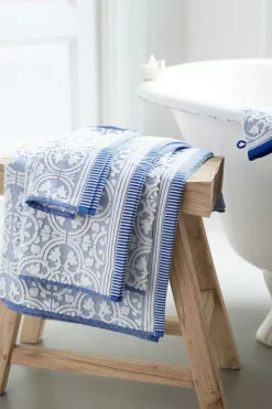 Badhanddoek Set/3 Tile De Pip Blauw 55X100 Cm<Pip Studio Online