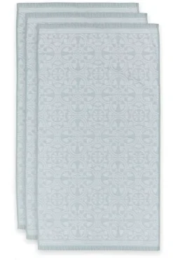Badhanddoek Set/3 Tile De Pip Licht 55X100 Cm<Pip Studio Sale