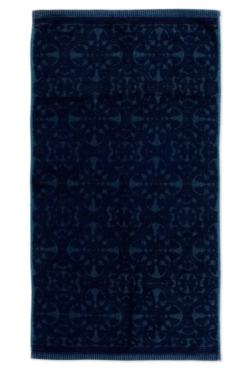 Badhanddoek Set/3 Tile De Pip Donker 55X100 Cm<Pip Studio Clearance