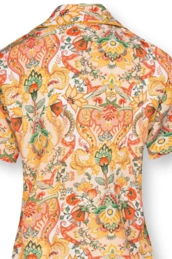Blouse Korte Mouw Kyoto Festival Geel<Pip Studio Online