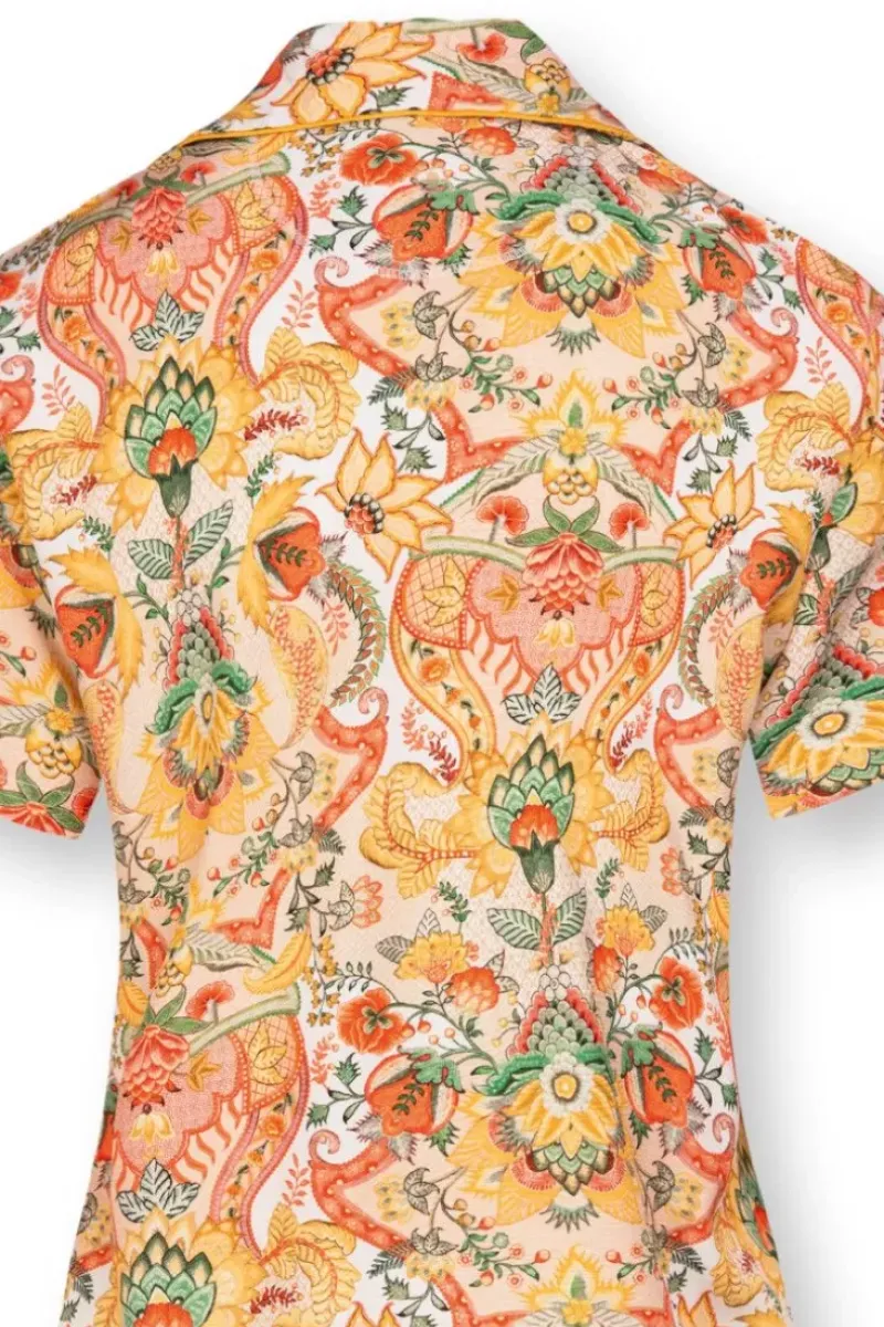 Blouse Korte Mouw Kyoto Festival Geel<Pip Studio Online