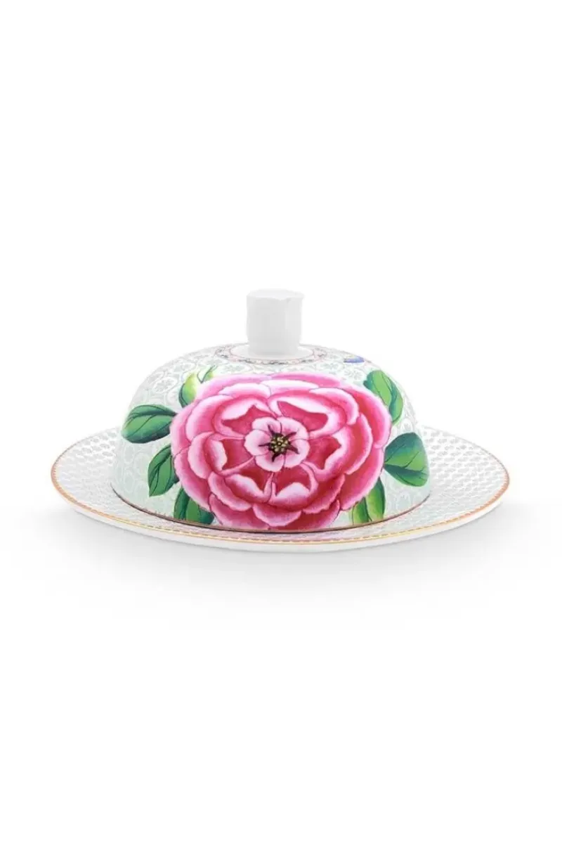 Blushing Birds Botervloot Rond White<Pip Studio Hot