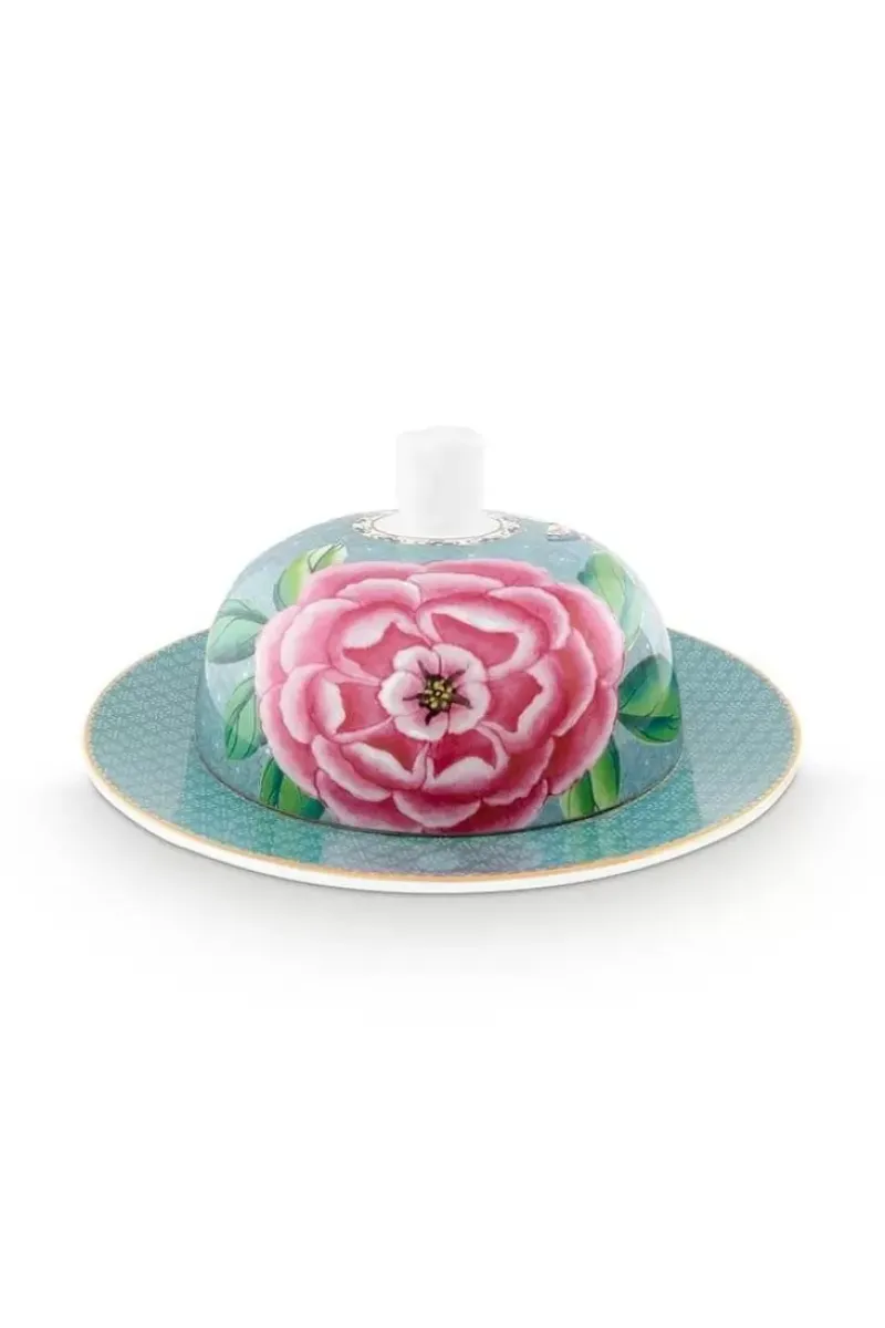 Blushing Birds Botervloot Rond Blue<Pip Studio Outlet