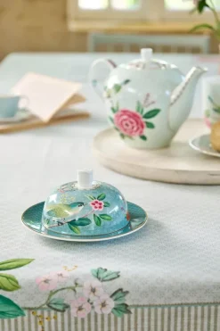 Blushing Birds Botervloot Rond Blue<Pip Studio Outlet