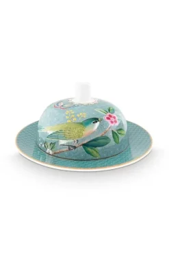Blushing Birds Botervloot Rond Blue<Pip Studio Outlet