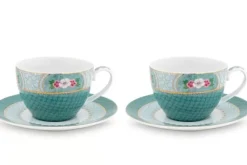 Blushing Birds Set/2 Cappuccino Kop & Schotel<Pip Studio