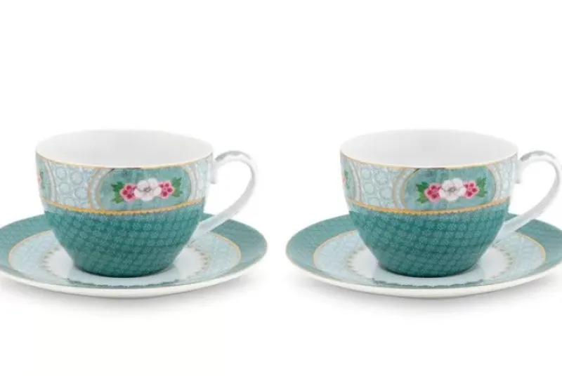 Blushing Birds Set/2 Cappuccino Kop & Schotel<Pip Studio