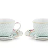Blushing Birds Set/2 Espresso Kop & Schotel<Pip Studio Sale