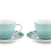 Blushing Birds Set/2 Espresso Kop & Schotel<Pip Studio Online