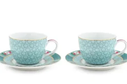 Blushing Birds Set/2 Espresso Kop & Schotel<Pip Studio Online