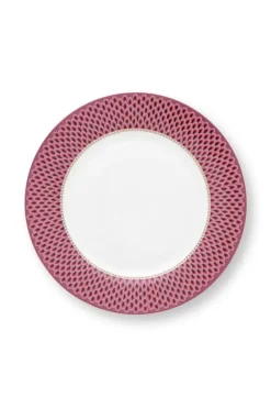 Flower Festival Dinerbord Rood/Donker 26.5 Cm<Pip Studio Outlet