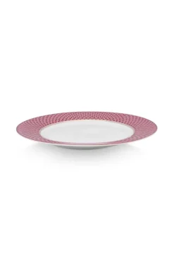 Flower Festival Dinerbord Rood/Donker 26.5 Cm<Pip Studio Outlet