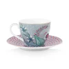 Flower Festival Espresso Kop & Schotel Licht<Pip Studio Online