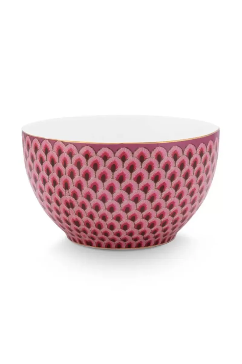 Flower Festival Kom Rood/Donker 9.5 Cm<Pip Studio New