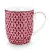 Flower Festival Mok Klein Rood/Donker<Pip Studio New