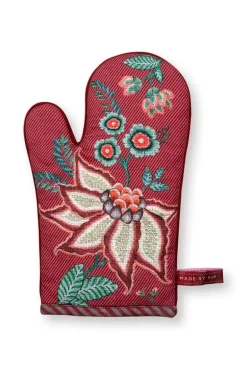 Flower Festival Oven Glove Dark Pink<Pip Studio Clearance