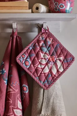Flower Festival Pot Holder Square Dark Pink<Pip Studio Best