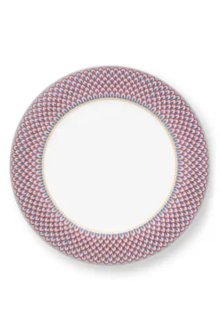 Flower Festival Set/4 Dinerborden Rood/Licht 26.5Cm<Pip Studio Hot