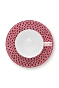 Flower Festival Set/2 Espresso Kop & Schotel Donker<Pip Studio Discount