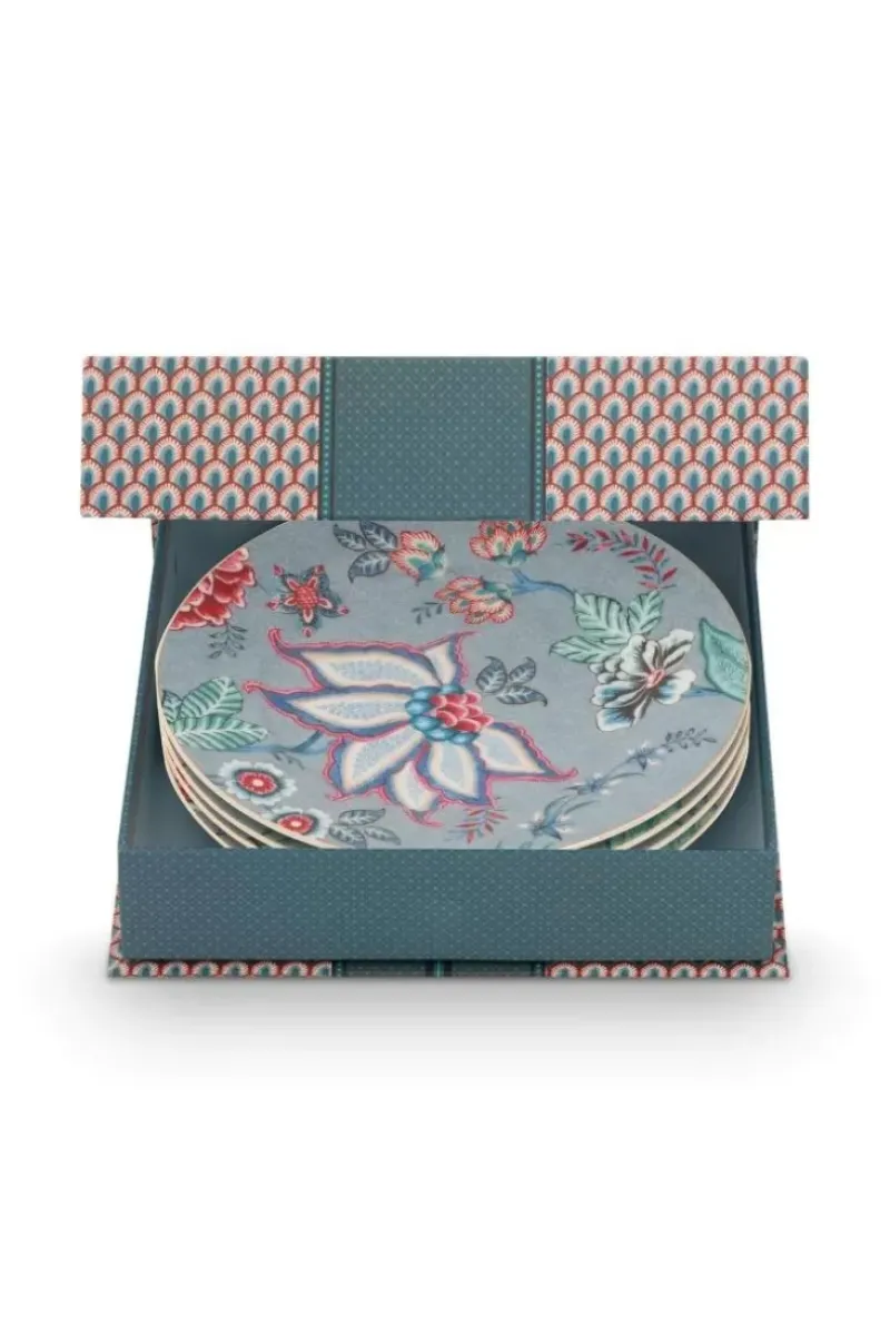Flower Festival Set/4 Gebaksborden Licht 17Cm<Pip Studio Best