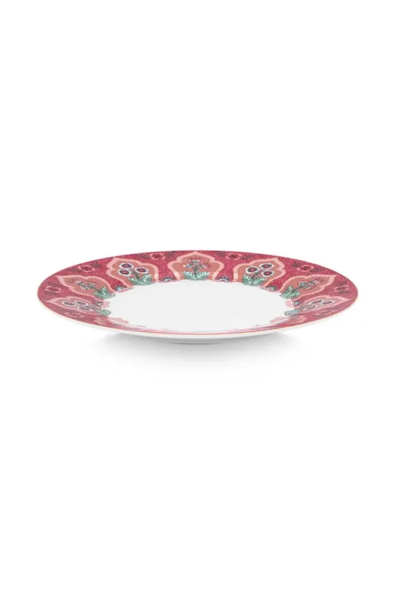 Flower Festival Set/4 Ontbijtborden Donker 21Cm<Pip Studio Best
