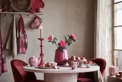 Flower Festival Tea Towel Dark Pink<Pip Studio Sale