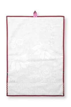 Flower Festival Tea Towel Dark Pink<Pip Studio Sale