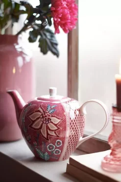 Flower Festival Thee Set/3 Groot Donker<Pip Studio