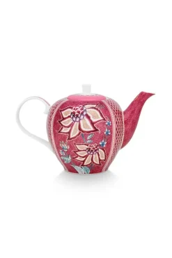 Flower Festival Theepot Groot Donker<Pip Studio