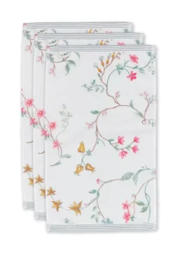 Gastendoek Set/3 Les Fleurs 30X50 Cm<Pip Studio Clearance