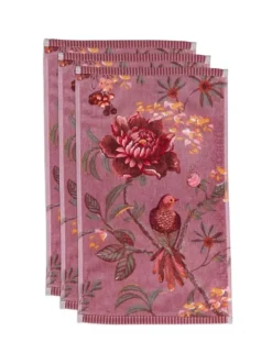 Gastendoek Set/3 Secret Garden Mauve 30X50Cm<Pip Studio Hot
