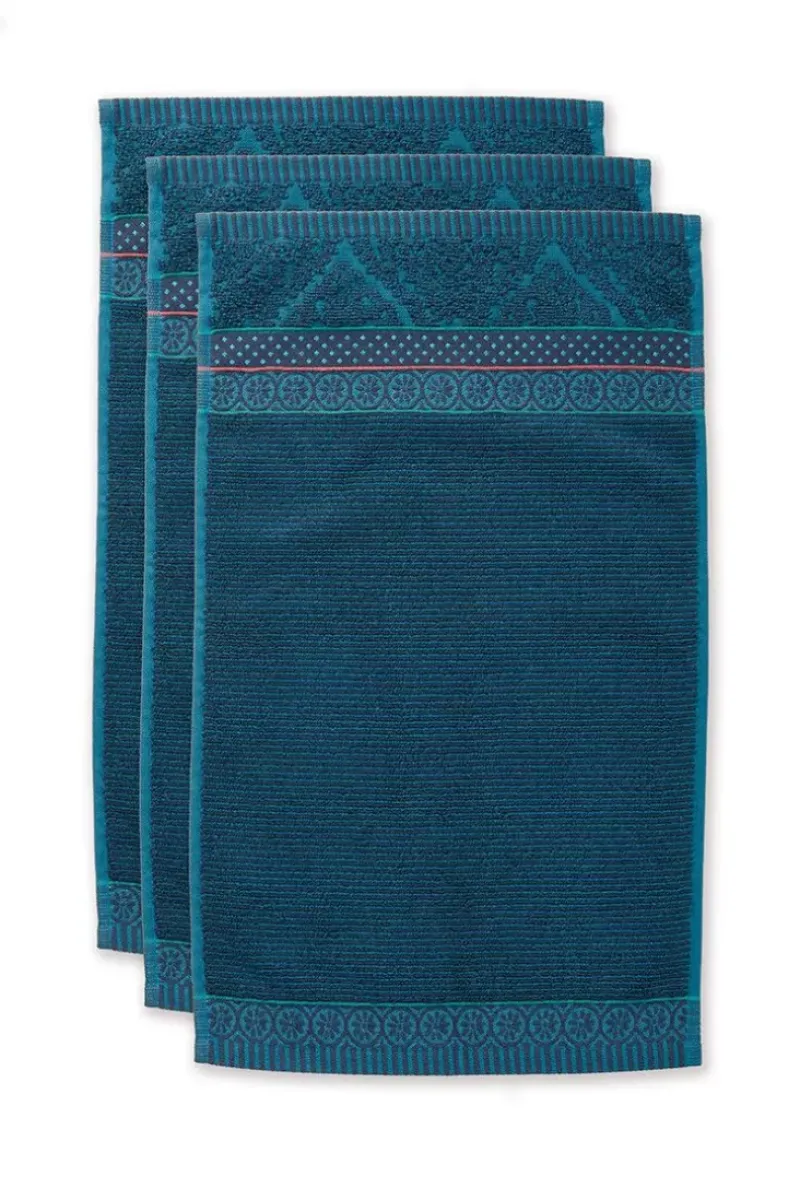 Gastendoek Set/3 Soft Zellige Donker 30X50 Cm<Pip Studio