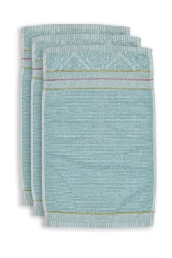 Gastendoek Set/3 Soft Zellige Blue 30X50 Cm<Pip Studio Discount