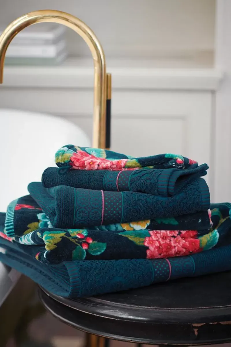Grote Handdoek Soft Zellige Donker 70X140<Pip Studio Hot