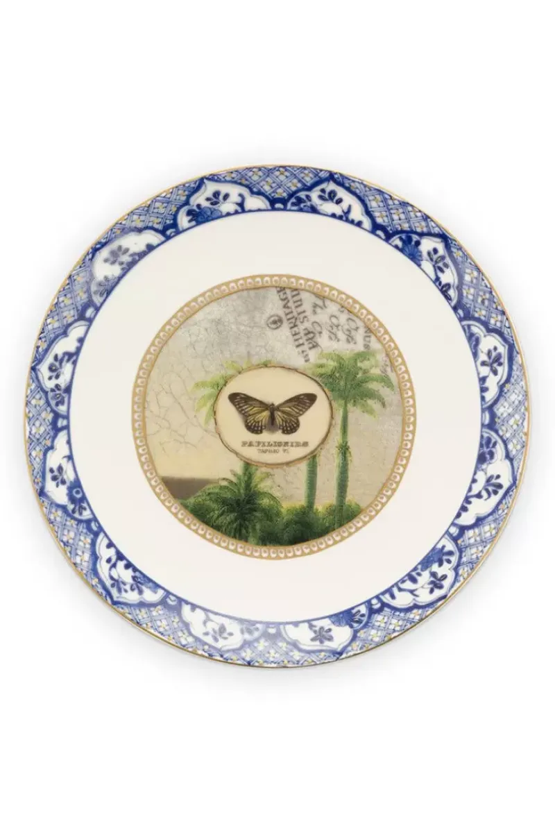 Heritage Gebaksbord Vlinder Blauw 15 Cm<Pip Studio Clearance