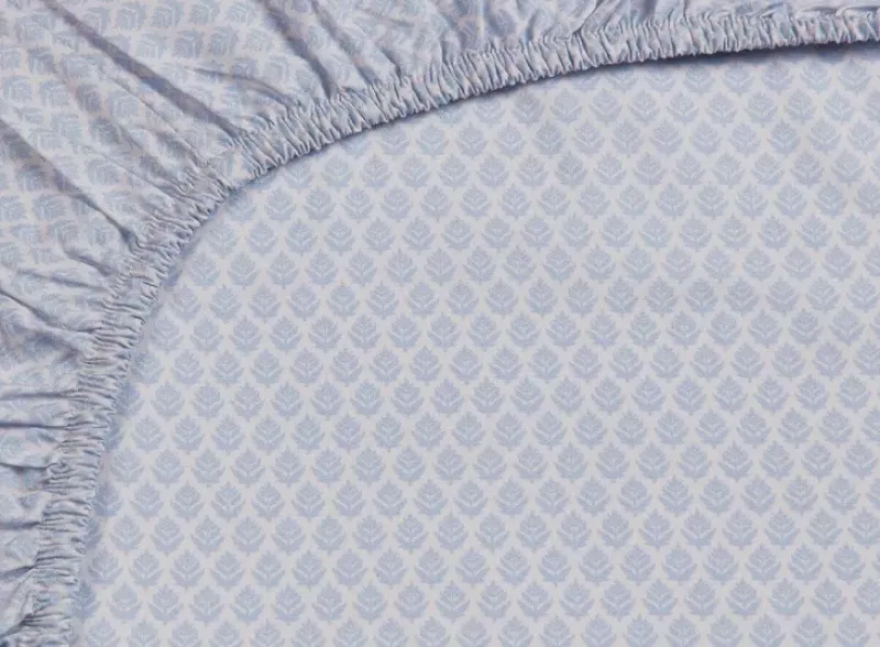 Hoeslaken Thousand Leaves Blauw<Pip Studio Sale