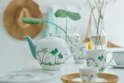 Jolie Set/2 Cappuccino Kop & Schotel Dots Gold<Pip Studio Discount