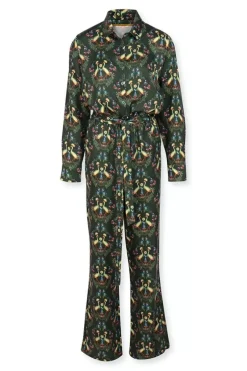 Jumpsuit Flirting Birds Groen<Pip Studio