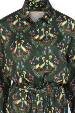 Jumpsuit Flirting Birds Groen<Pip Studio