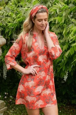 Jurk Flora Firenze Koraal<Pip Studio Sale