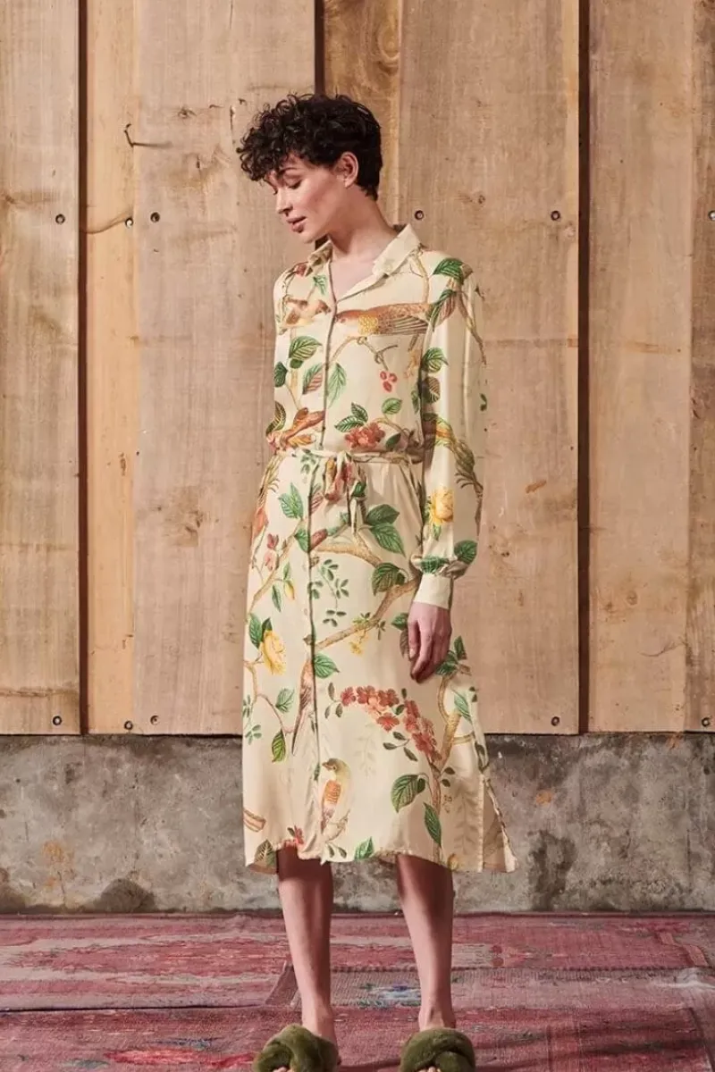 Jurk Lange Mouw Good Nightingale Zand<Pip Studio Discount