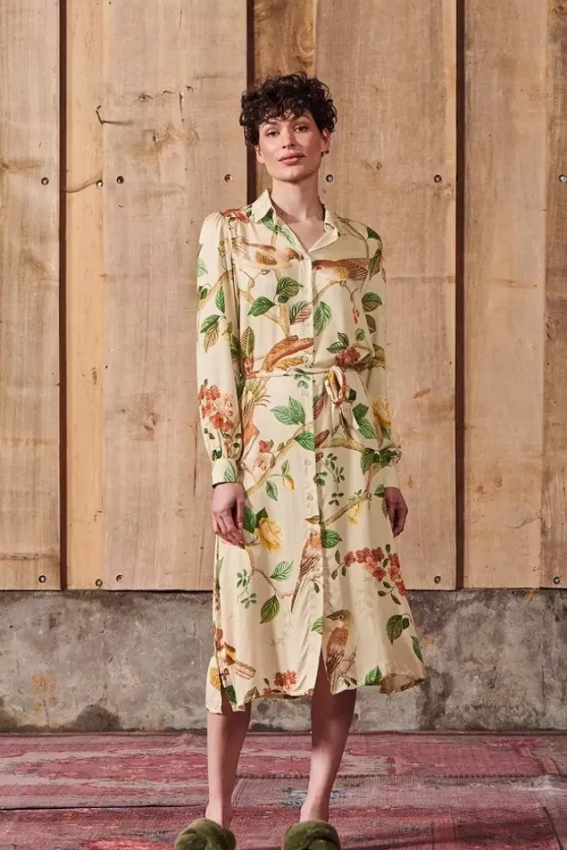 Jurk Lange Mouw Good Nightingale Zand<Pip Studio Discount